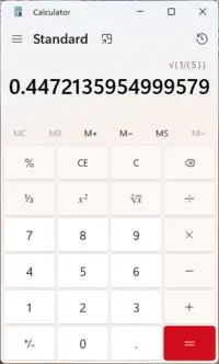 Calculator on Windows 11
