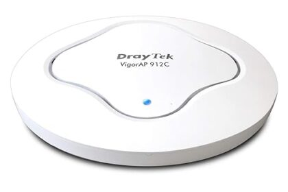 DrayTek VigorAP 912C Wireless Access Point 802.11ac, Range Extender, Mesh With Up To 8 x AP912C, Ceiling Or Wall Mounted, Ideal For Business, Power Over Ethernet