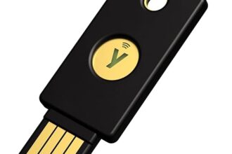 Yubico - Security Key - Black - Two-Factor authentication (2FA) Security Key, Connect via USB or NFC, FIDO U2F/FIDO2 Certified (USB-A NFC)