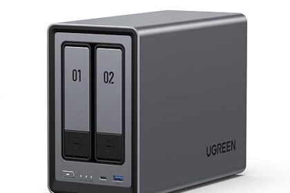 UGREEN NASync DXP2800 2-Bay Desktop NAS, Intel N100 Quad-core CPU, 8GB DDR5 RAM, 2.5GbE, 2 * M.2 NVMe Slots, 4K HDMI, Network Attached Storage (Diskless) (DXP2800)