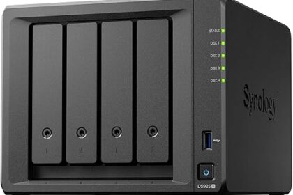 DiskStation DS925+ – 4-Bay NAS with 2.5GbE, Expandable to 9 Bays, M.2 NVMe SSD Caching, High-Speed Backup, Surveillance & Collaboration, Data Storage and Management Solution Ideal for Home or Business