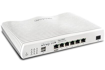 DrayTek Vigor 2865 Ethernet Router, VPN Firewall, VDSL2 35b/ADSL2+ Dual-WAN, Integrated VDSL modem, VoIP, Small Business (Router)