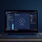 Microsoft Teams loading slowly with spinning indicator on laptop screen